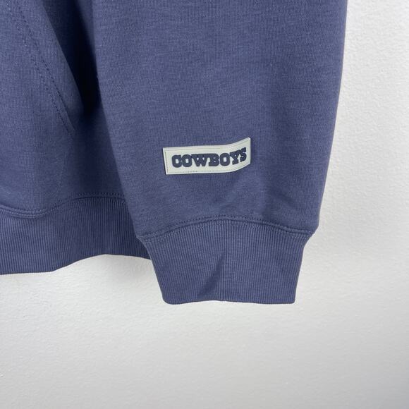 NFL Cowboys Essential Quarter Zip Sweatshirt Navy Game Day Men's Size XXL - Picture 8 of 12